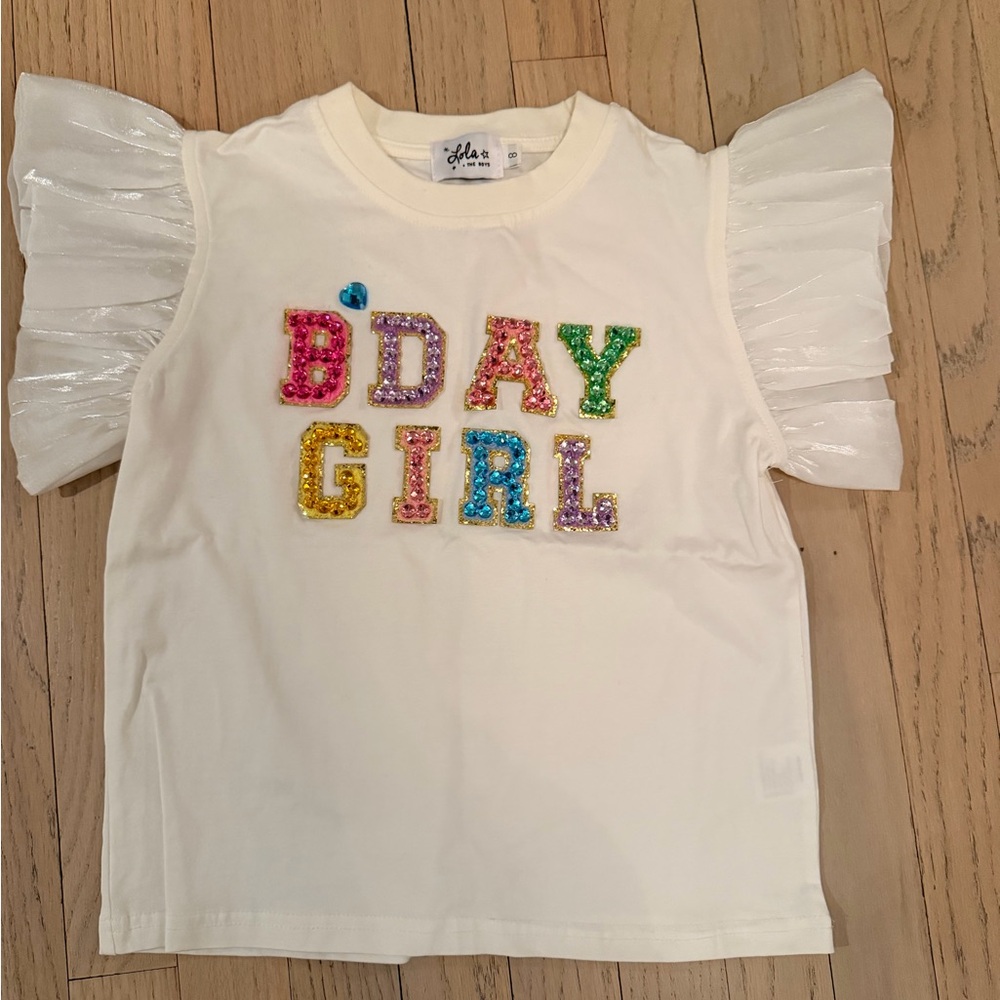 Lola + The Boys Cream Logo Tee